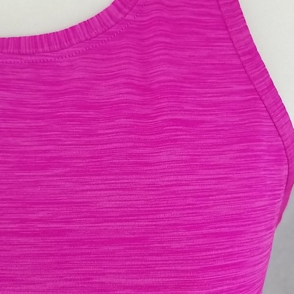 Athleta Running Yoga Wotkout Racer Tank Top Fuchsia Pink Barbie S - Picture 2 of 7